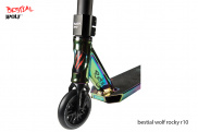Scooter Freestyle Bestial Wolf Rocky R10 Rainbow, Nivel Medio/Avanzado Scooter Freestyle Bestial Wolf Rocky R10 Rainbow, Nivel Medio/Avanzado