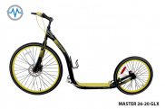 Patinete para adultos y mushing Master 26-20 GLX - Ruedas de 26" y 20"