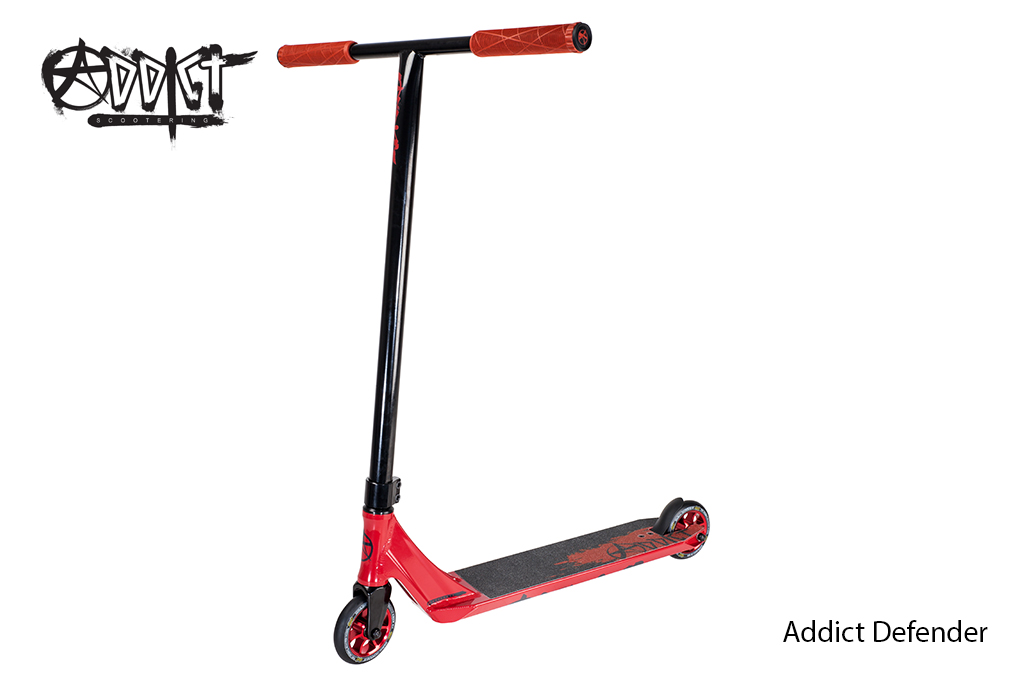 Scooter Freestyle Addict Defender Red ® ➨ Scooter de nivel medio XXL Scooter Freestyle Addict Defender Red ® ➨ Scooter de nivel medio XXL