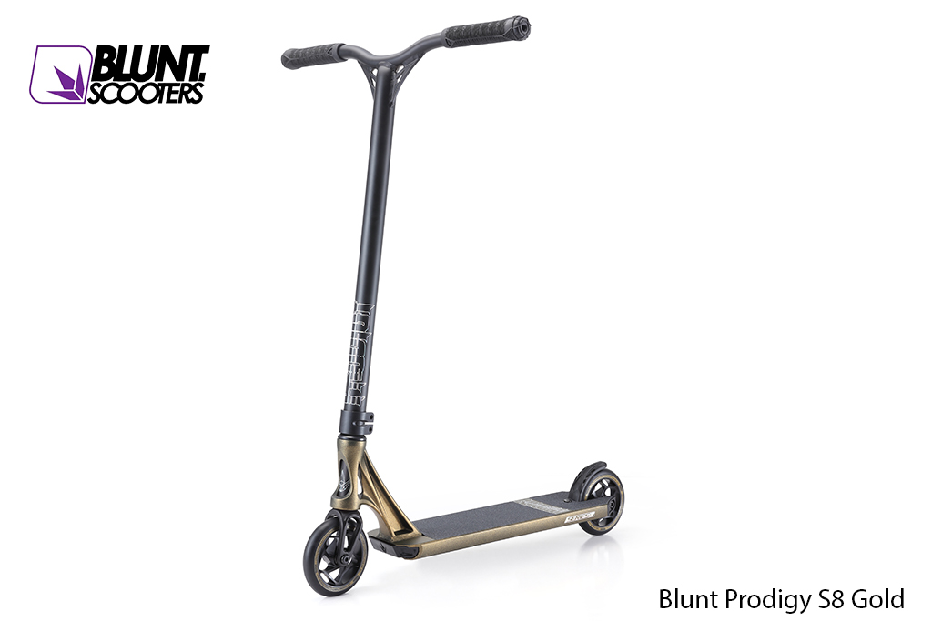 Blunt Prodigy S8 Gold ® - Scooter Freestyle XL de Nivel Pro (3.48 Kg.) Blunt Prodigy S8 Gold ® - Scooter Freestyle XL de Nivel Pro (3.48 Kg.)