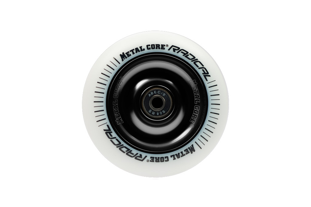 Rueda Metal Core Radical Blanca 100 mm. - Núcleo de Aluminio