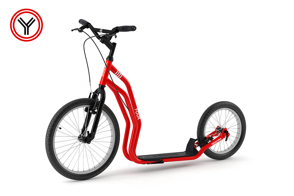 Patinete Yedoo Numbers Four ® ➨Patinete de adultos de ruedas inflables